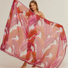 Pareo Pink Folhagem- Georgete de Poliester/ 130x200 - Scarfme | Bufandas, Pañuelos, Chales, Turbantes