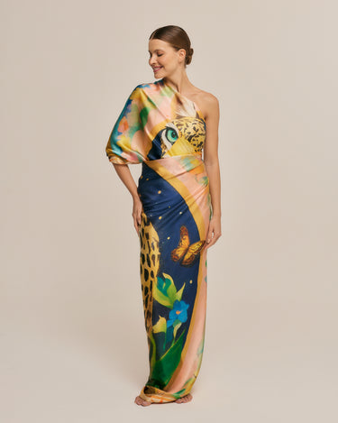 Pareo Brasil Ancestral- Satén de Seda/ 130x200 - Scarfme | Bufandas, Pañuelos, Chales, Turbantes