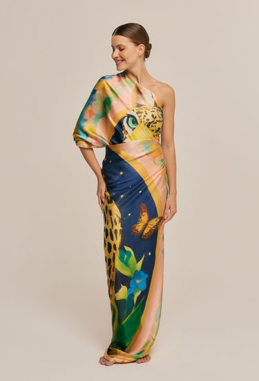 Pareo Brasil Ancestral- Satén de Seda/ 130x200 - Scarfme | Bufandas, Pañuelos, Chales, Turbantes