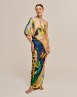 Pareo Brasil Ancestral- Satén de Seda/ 130x200 - Scarfme | Bufandas, Pañuelos, Chales, Turbantes