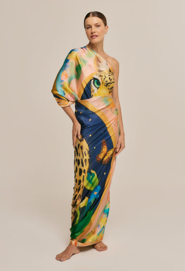 Pareo Brasil Ancestral- Satén de Seda/ 130x200 - Scarfme | Bufandas, Pañuelos, Chales, Turbantes