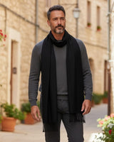 Pashmina Lisa de Viscosa Negro - Scarfme | Bufandas, Pañuelos, Chales, Turbantes