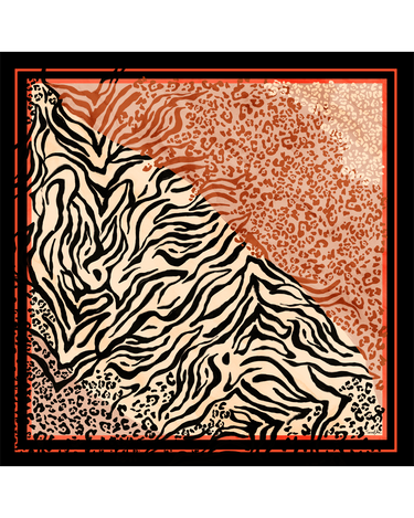 Max Pañuelo Print Selvagem- Mousseline de Seda/ 130x130 - Scarfme | Bufandas, Pañuelos, Chales, Turbantes