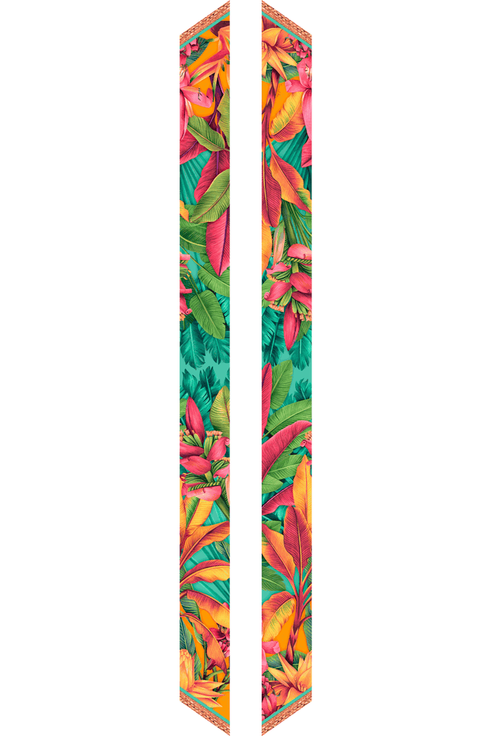 Twilly Musacea- Satén de Poliester/ 8x130 - Scarfme | Bufandas, Pañuelos, Chales, Turbantes