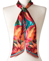 Twilly Musacea- Satén de Poliester/ 8x130 - Scarfme | Bufandas, Pañuelos, Chales, Turbantes